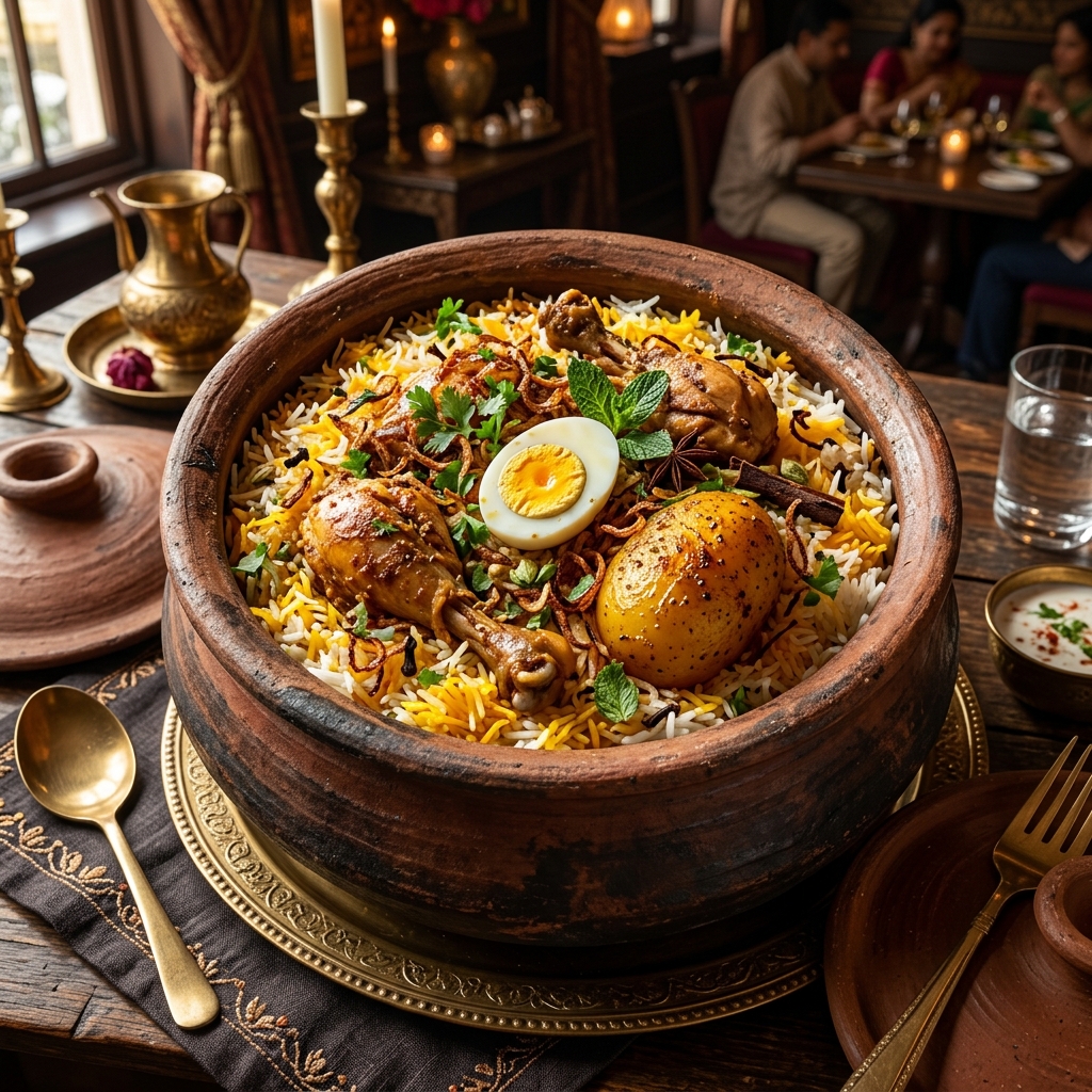 Signature Kolkata Chicken Dum Biryani